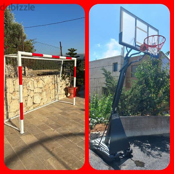 2 items ( Basketball + mini football ) 0