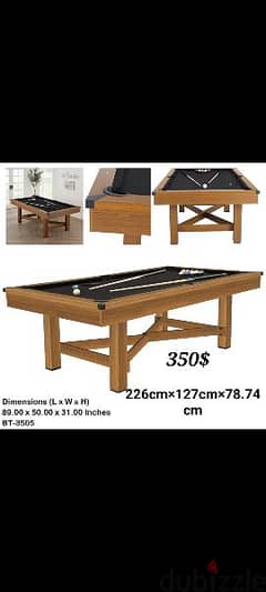 billiard tables