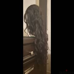 New Wig (Karkafi Hair) Natural hair, black 90cm