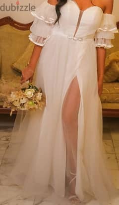 wedding dress فستان زفاف small size 0