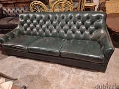 sofa chesterfield genuine leather original