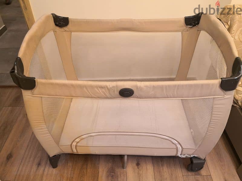 GRACO baby bed + mattress FAP size 100*70 بارك سرير للاطفال فرشة FAP 7