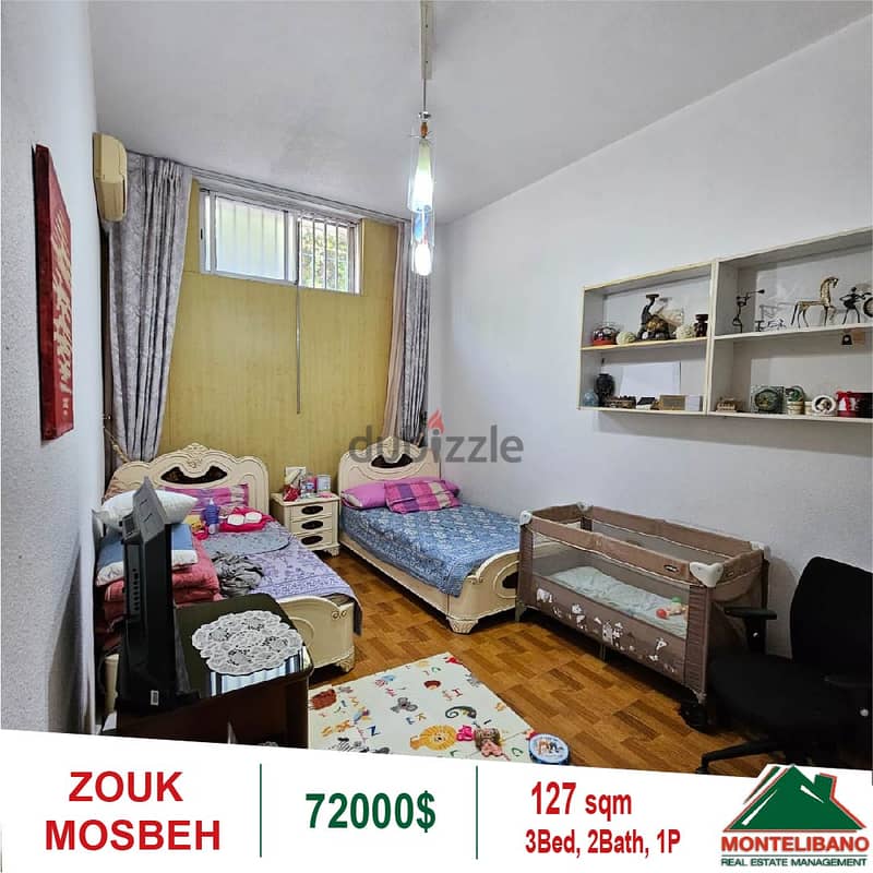 72000$!! Apartment for sale located in Zouk Mosbeh 4