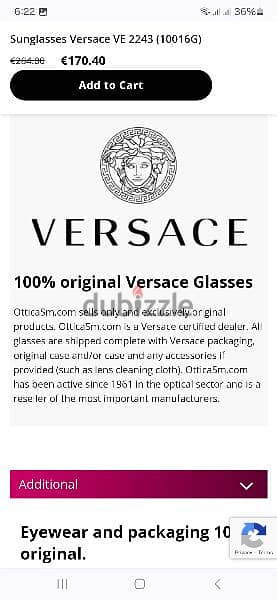 VERSACE SUNGLASS 7