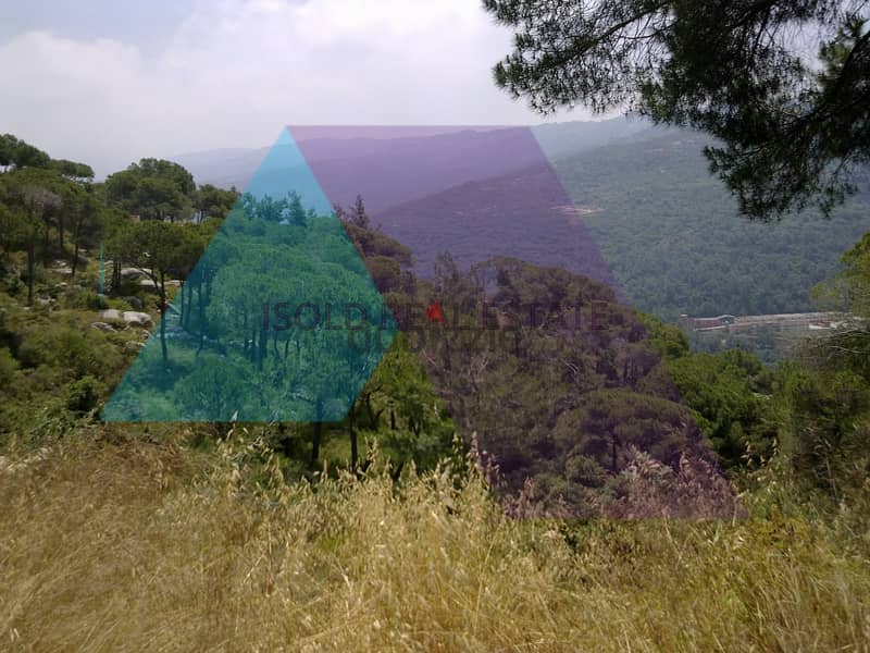 A 2670m2 land having an open mountain view for sale in Broumana/Oyoun 0