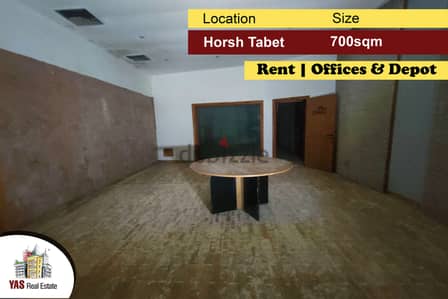 Horsh Tabet 700m2 | Depot & offices | Rent | Prime Location | AA |