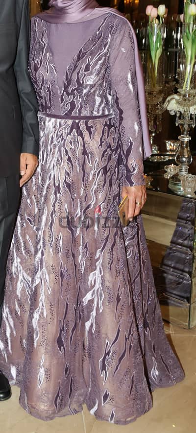 Elegant Purple Luxurious Dress - Perfect for Special Occasions