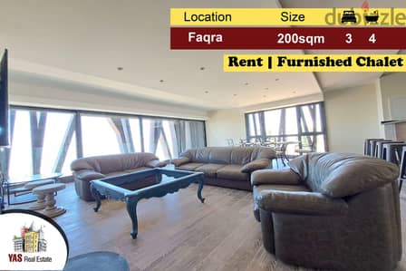 Faqra 200m2 | 70m2 terrace | Rent | Furnished Chalet | Panoramic View