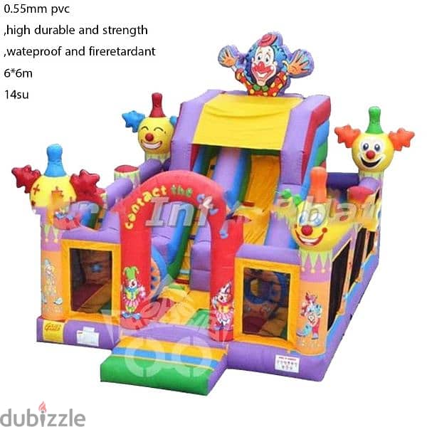 Playgrounds Waterproof Huge Inflatable 6 x 6 M 0