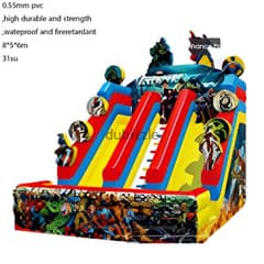 Playgrounds Waterproof Huge Inflatable 8 x 5 x 6 M