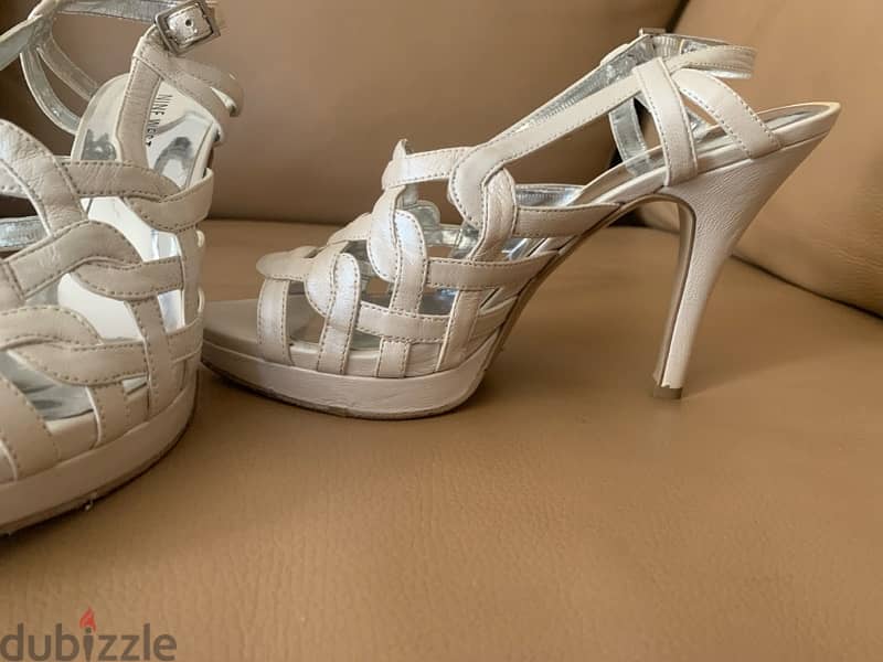 pearl white sandals 2