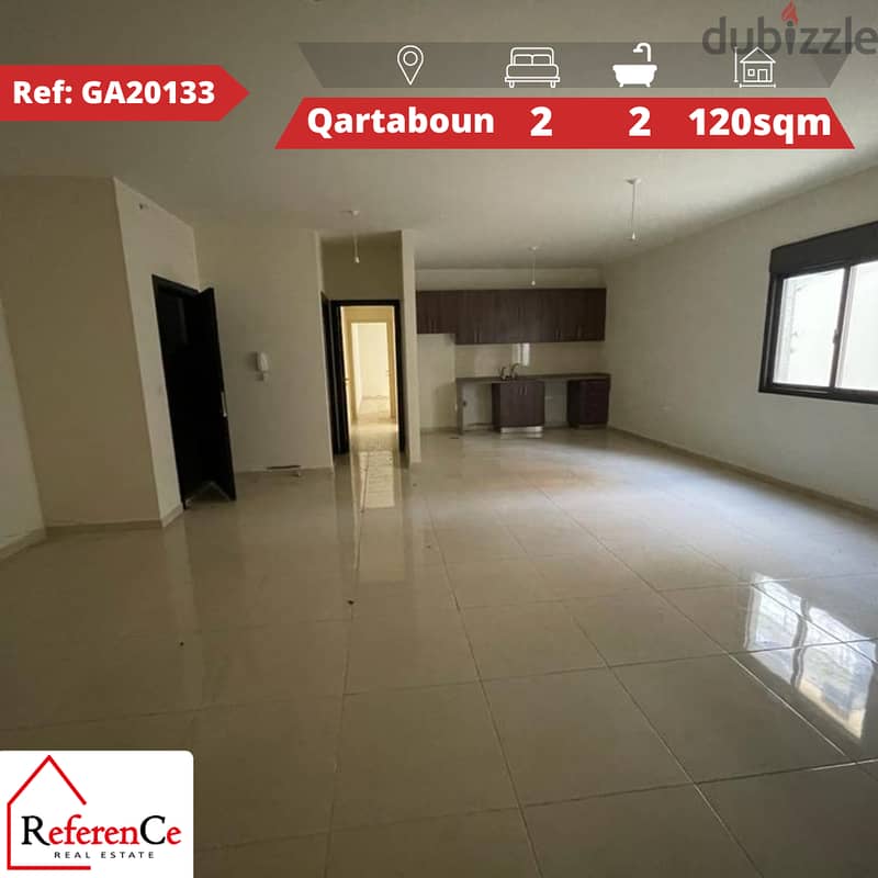 Apartment with terrace in Kartaboun شقة مع تراس في قرطبون 0