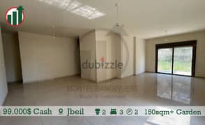 Apartment for sale in Jbeil with garden!!!