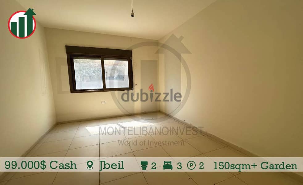 Apartment for sale in Jbeil with garden!!! 4