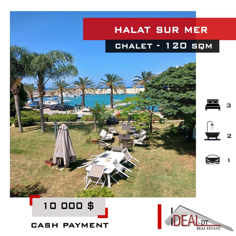 Furnished Chalet Duplex for rent in Halat sur mer 120 sqm ref#kz257 0