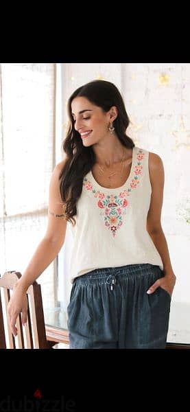 top embroided neckline XS S M L  1=7$ or 3=15$ 3