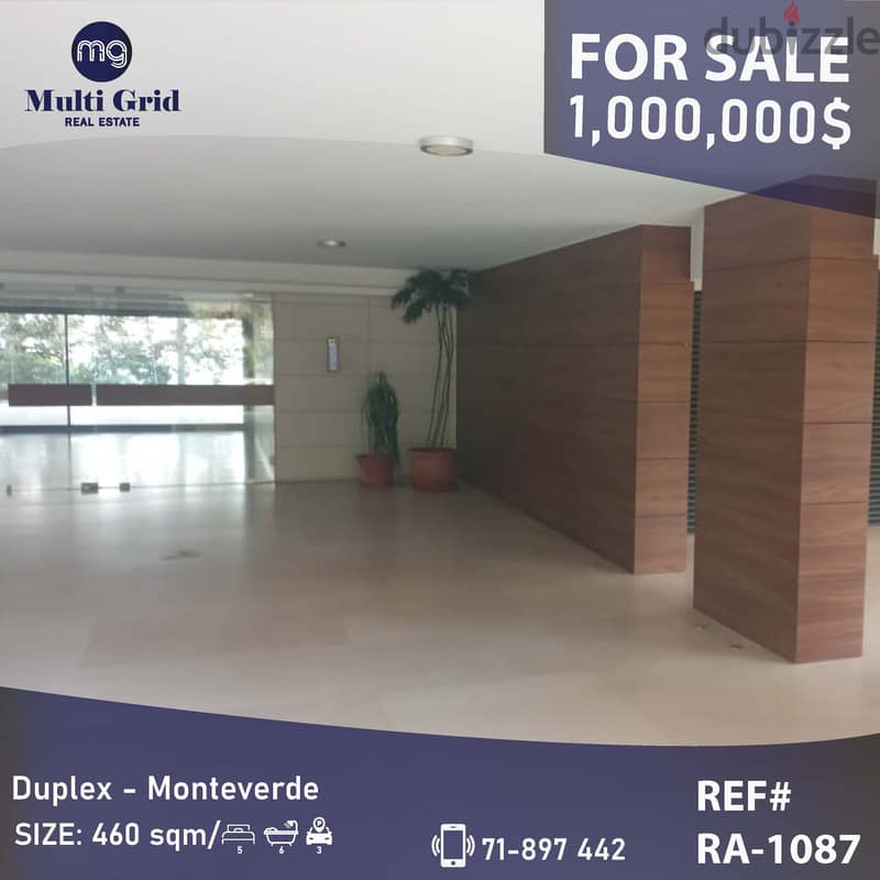 RA-1087 / Duplex for Sale in Monteverde, شقة دوبلكس للبيع في مونتيفردي 0