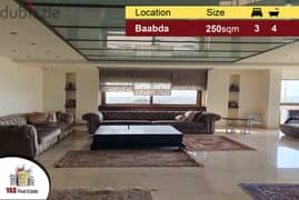 Baabda 250m2 | Upgraded | Super Prime Location | Decorated | PA | 0