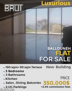 Luxurious , 190 sqm +90sqm Terrace for sale in Ballouneh Keserwan 0