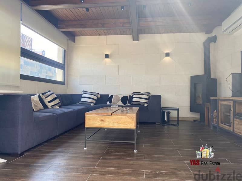 Jamhour 320m2 | 90m2 Terrace | Furnished Duplex | Astonishing View |PA 5