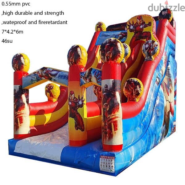 Playgrounds Waterproof Huge Inflatable 7 x 4.2 x 6 M 0