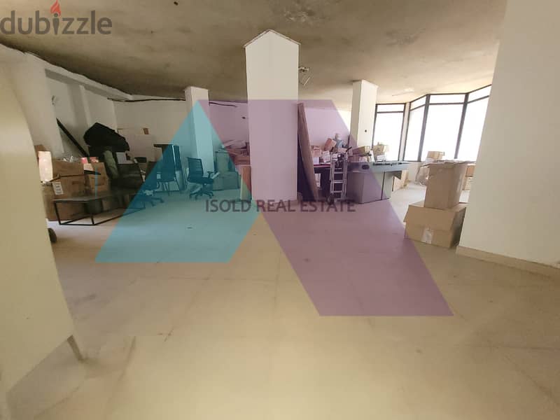 A 325 m2 showroom for rent in Sad el Bauchrieh , Commercial Center 2