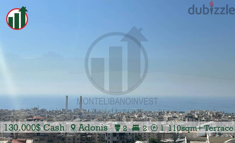 Enjoy this Open Sea View Apartment for Sale in Adonis with Terrace !! 1