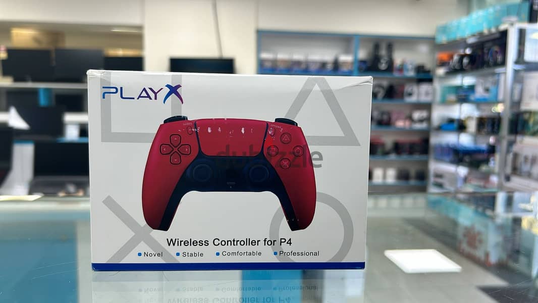 PlayX Joystick controller Wireless For PS4 & PS5 Blue/Red/Pink/Black 2