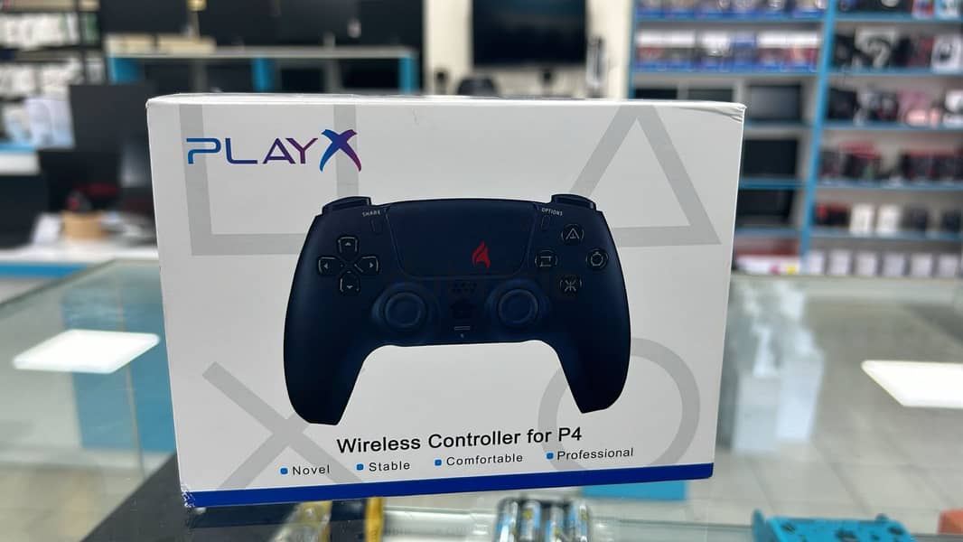 PlayX Joystick controller Wireless For PS4 & PS5 Blue/Red/Pink/Black 3