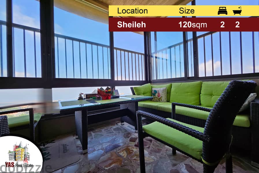 Sheileh 120m2 | Upgraded | Prime Location | Decorated | Open View | T 0