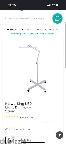 Semplix LED work lamp floor lamp white (+ base with 5 wheels)