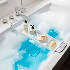 german store adjustable bathtub tray 0