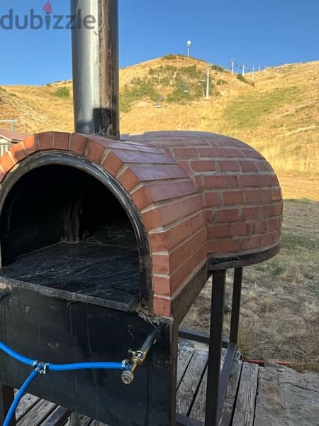 pizza oven wood and gaz 2