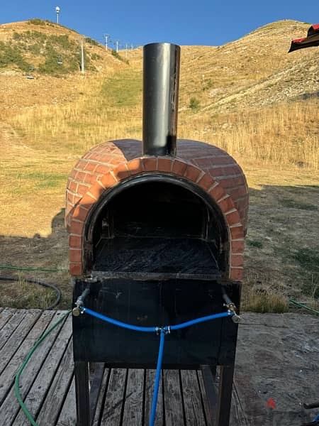 pizza oven wood and gaz 3