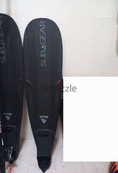 freediving fins 90cm size 38-39 0