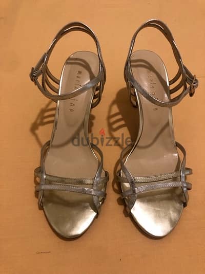 Sandals, silver. Size 36,5. Maria Pino