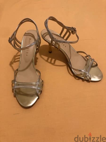 Sandals, silver. Size 36,5. Maria Pino 2