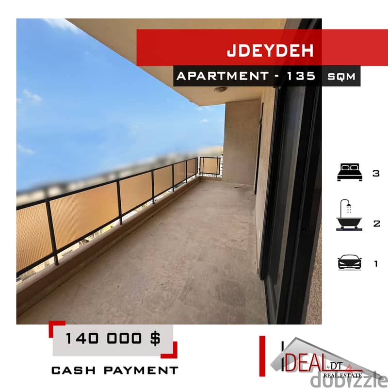 Apartment for sale in Jdeydeh 135 sqm ref#AS329 0