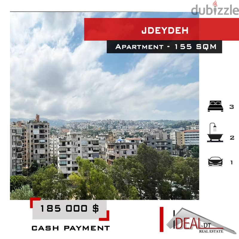 Apartment for sale in Jdeydeh 155 sqm ref#AS330 0