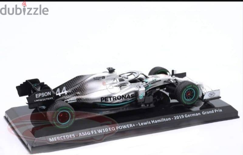 L. Hamilton Mercedes W10 EQ(GP Germany 2019) diecast car model 1:24. 4