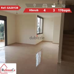 New duplex for sale in Hboub دوبلكس جديد للبيع في حبوب