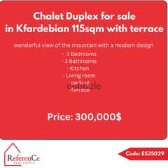 Chalet dublex for sale in Faqra شاليه دوبلكس للبيع في فقرا 0