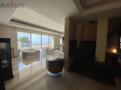 430 SQM Semi Furnished Duplex in Biyada, Metn with Sea View + Terrace