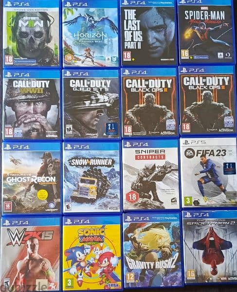 biggest collection of used Ps5 and PS4 CD org. 1