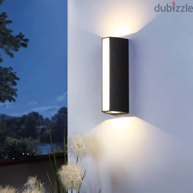 Outdoor Wall Light, 3-Sided Waterproof Wall Lamp, Warm Garden Light 0