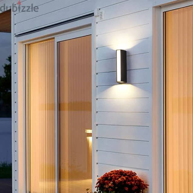 Outdoor Wall Light, 3-Sided Waterproof Wall Lamp, Warm Garden Light 1