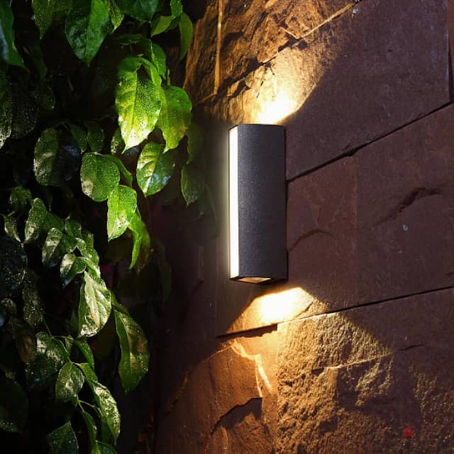 Outdoor Wall Light, 3-Sided Waterproof Wall Lamp, Warm Garden Light 2