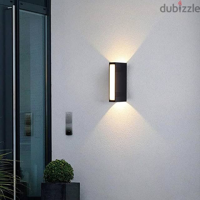 Outdoor Wall Light, 3-Sided Waterproof Wall Lamp, Warm Garden Light 5