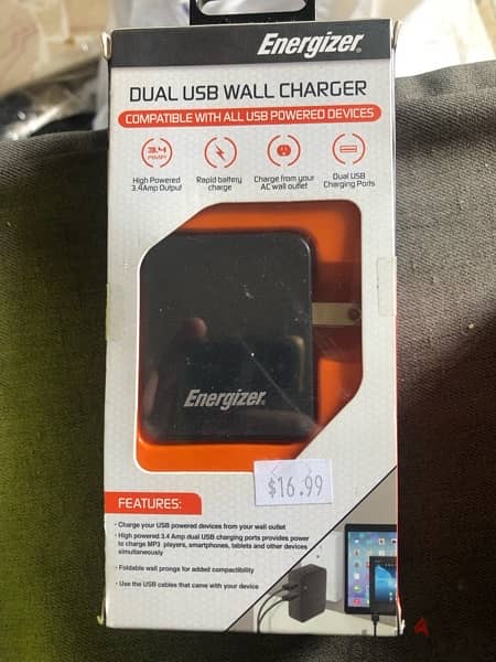 Energizer Dual usb wall charger 1