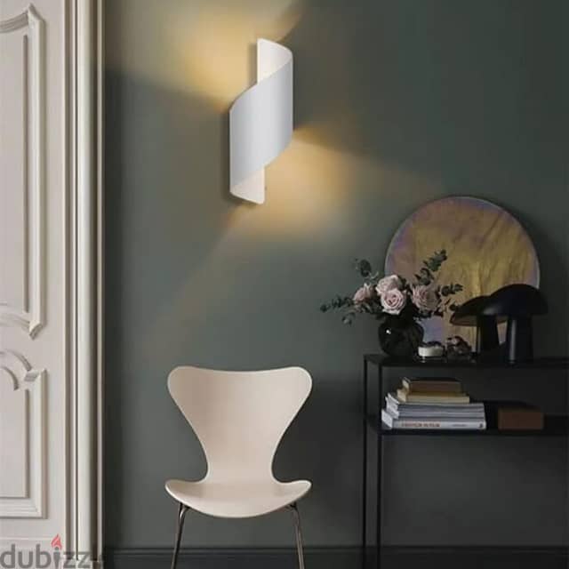 Spiral Wall Lamp, Modern Nordic Wall Light, Warm Bedroom Light 2